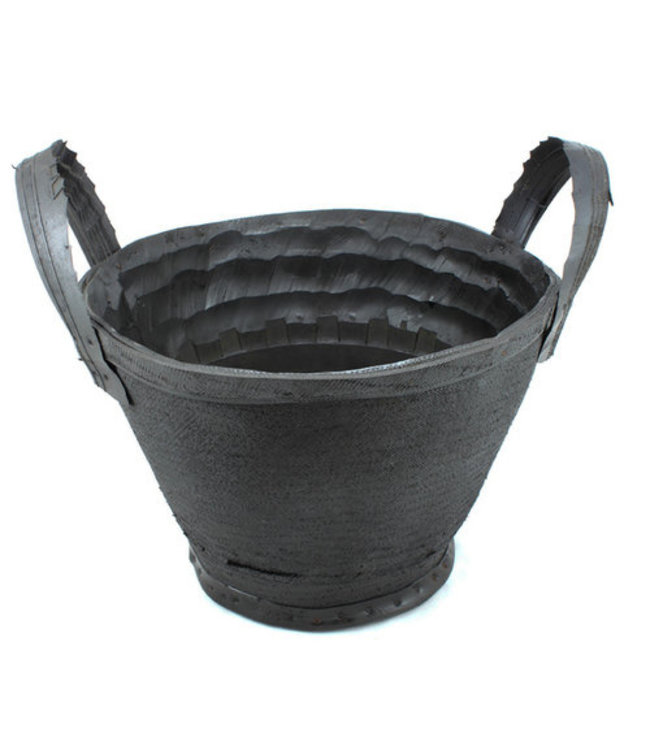 Recycled tyre basket d 30 cm x h 20 cm