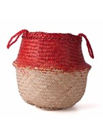 FairForward Rice basket seagrass red