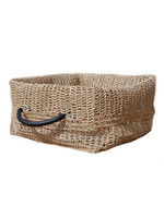 Tahoua Lecture basket palmleave 40x40cm with rubber grips