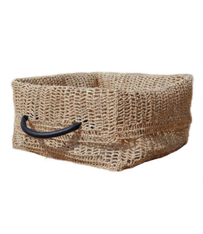 Lecture basket palmleave 40x40cm with rubber grips