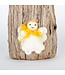 Tree decoration felt white angel 7,5 cm