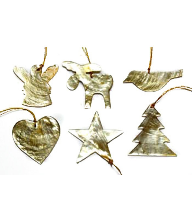 Christmastree hangers seashell mini smoked