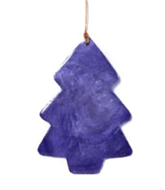 Christmas hanger capiz purple Tree