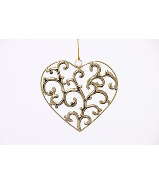 Kinta Christmas tree decoration metal golden heart