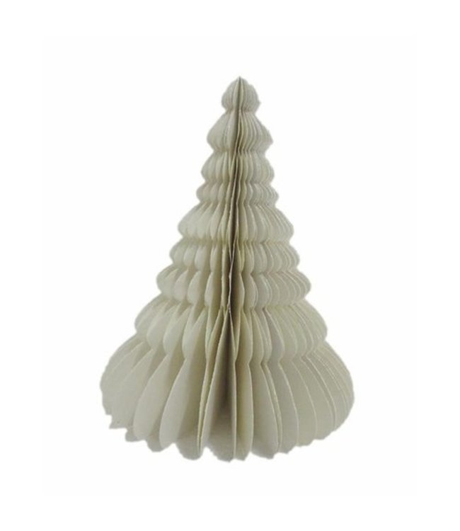 Paper christmass tree - 25 cm -white