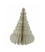 Papieren kerstboom 25 cm -wit-cristina