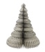 Paper christmass tree 25 cm - white music