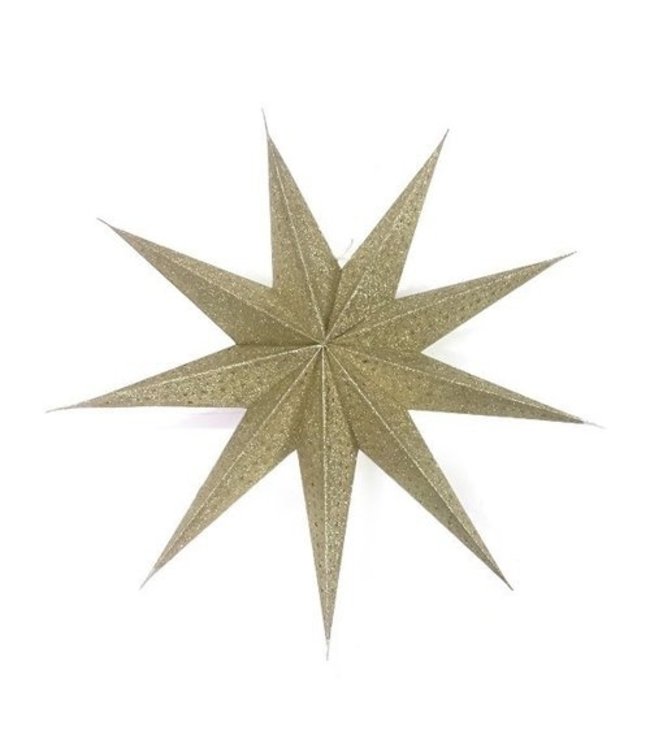 Paper christmas star - champaign 60 cm