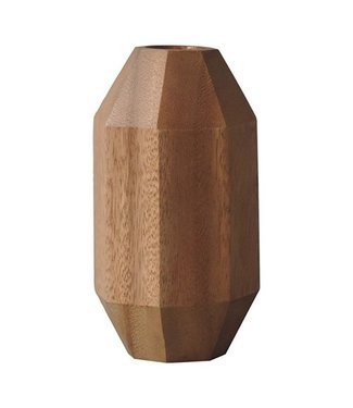 Kinta Wooden vase Polygon mahogony