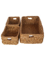 Yoshiko Seagrass basket rectangled Basail size M: L33 x W28 x H19