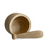 Houten vijzel en mortel 10cm blond