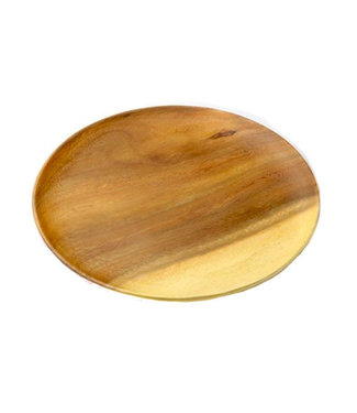 onwetendheid toevoegen Spit Houten bord 23 cm rond naturel - Beterleven.net