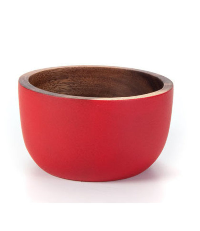 Wooden bowl red D 11 cm red