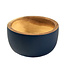 Wooden bowl D 11 cm dark blue