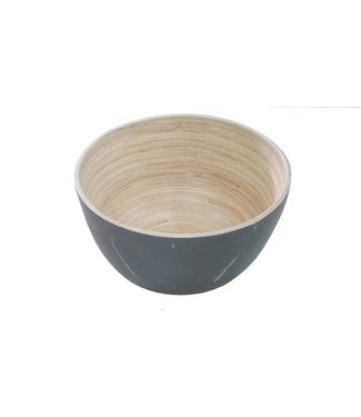 Teranga Bamboo bowl grey round D14 x H7cm