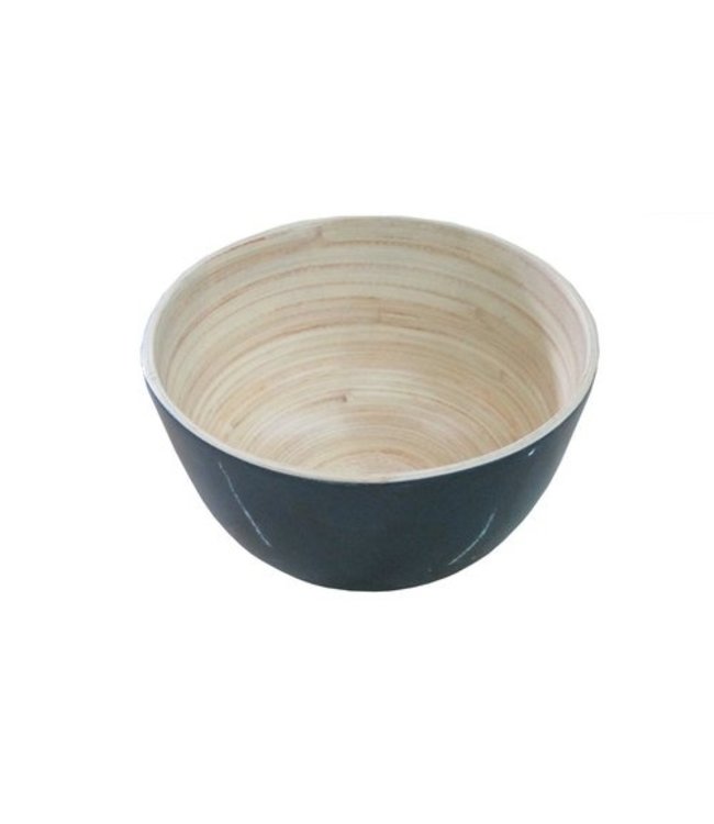 Bamboo bowl dark blue round D 14cm