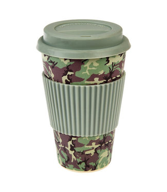 Rex London Coffee cup bamboo 400ml Camouflage