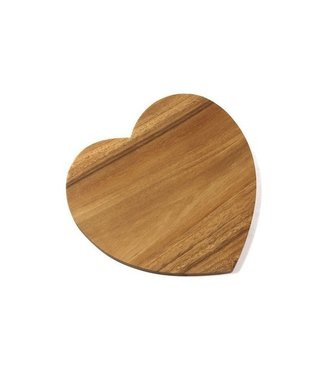 Kinta Wooden coaster heart shape 18x18x1,3 cm