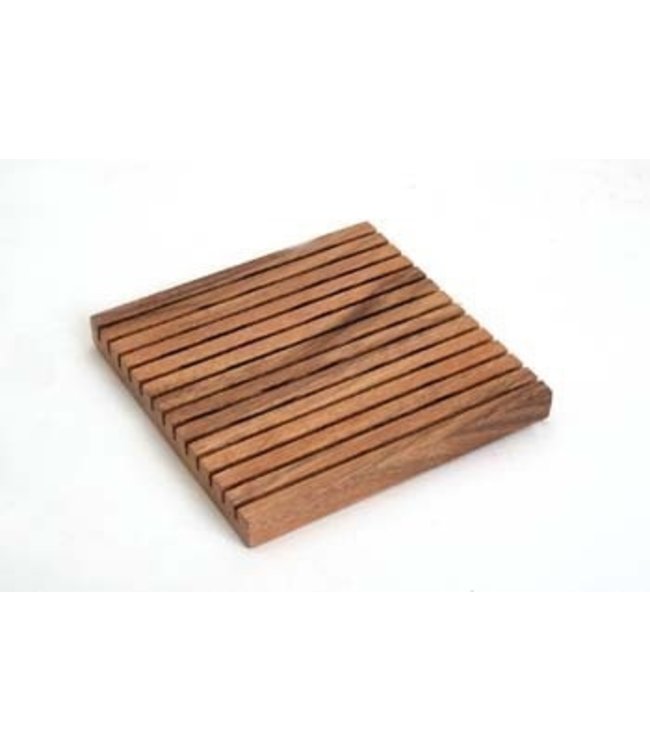 Wooden coaster square 18x18x2 cm