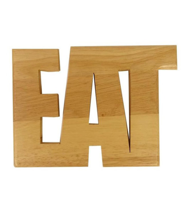 Houten onderzetter EAT