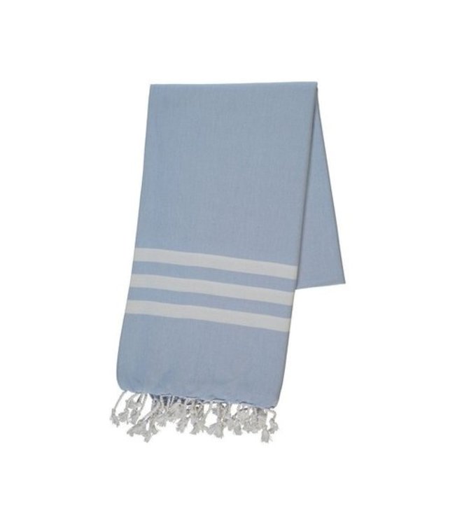 Hammam towel XL 2x3 stripes 220x160cm air blue