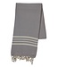 Lalay Hammam towel 4 stripes 180 x 100 cm light grey