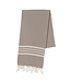 Hammam towel XL 220x160cm 2x4 stripes | taupe
