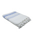Hammam towel 180x100 cm multistripe plus -white-blue