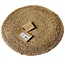 Only Natural Placemat jute with gold coloured edge