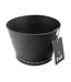 Basket black recycled rubber D18 x H12,5cm
