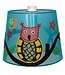 Global Affairs Lamp cover owl aqua