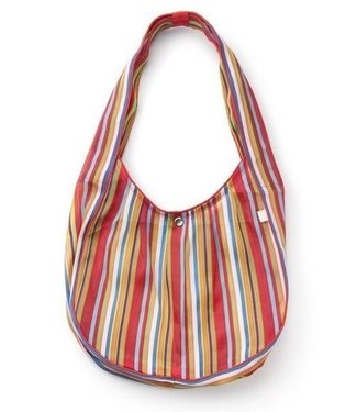 Fair Forward Gestreepte tas nylon rond