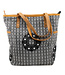 Beach bag cotton wide 39x32x13,5 cm - Zeeland knot