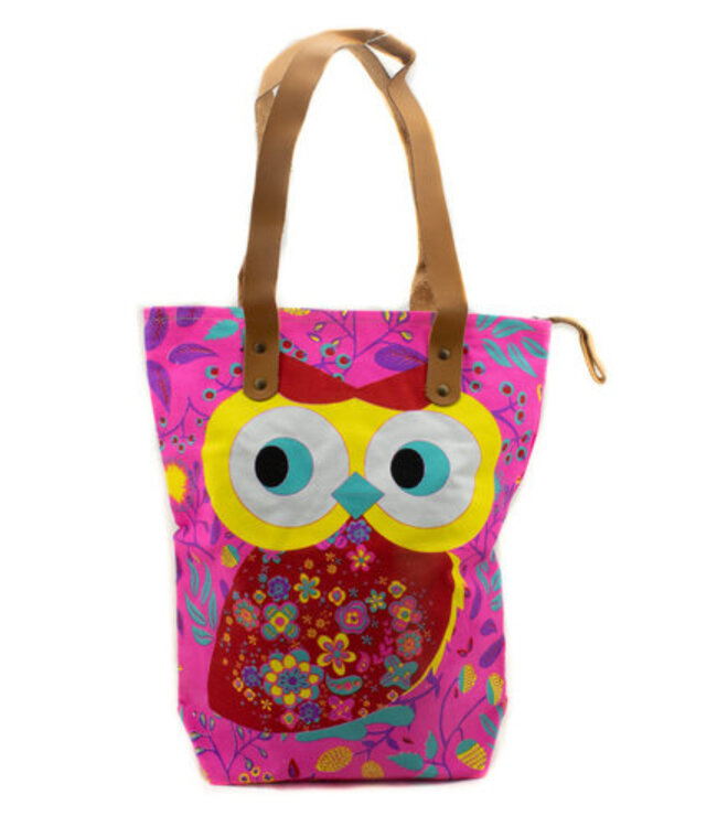 Tas katoen fuchsia-uil