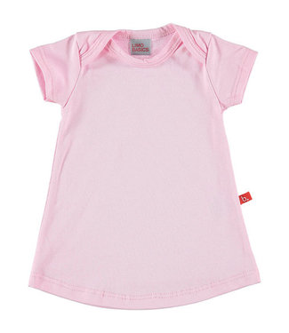 Limo basics Baby jurk zomer roze 62-68 biologisch katoen