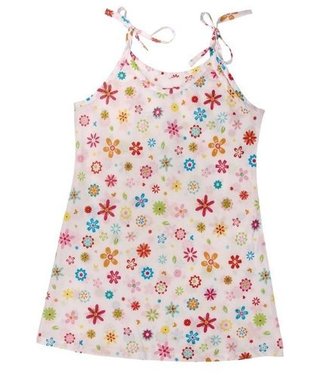 GlobalAffairs Summerdress flowerfun white 104-110 cm