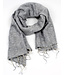 Sjaal katoen+acryl (wol-look) 180x80 cm (licht)grijs