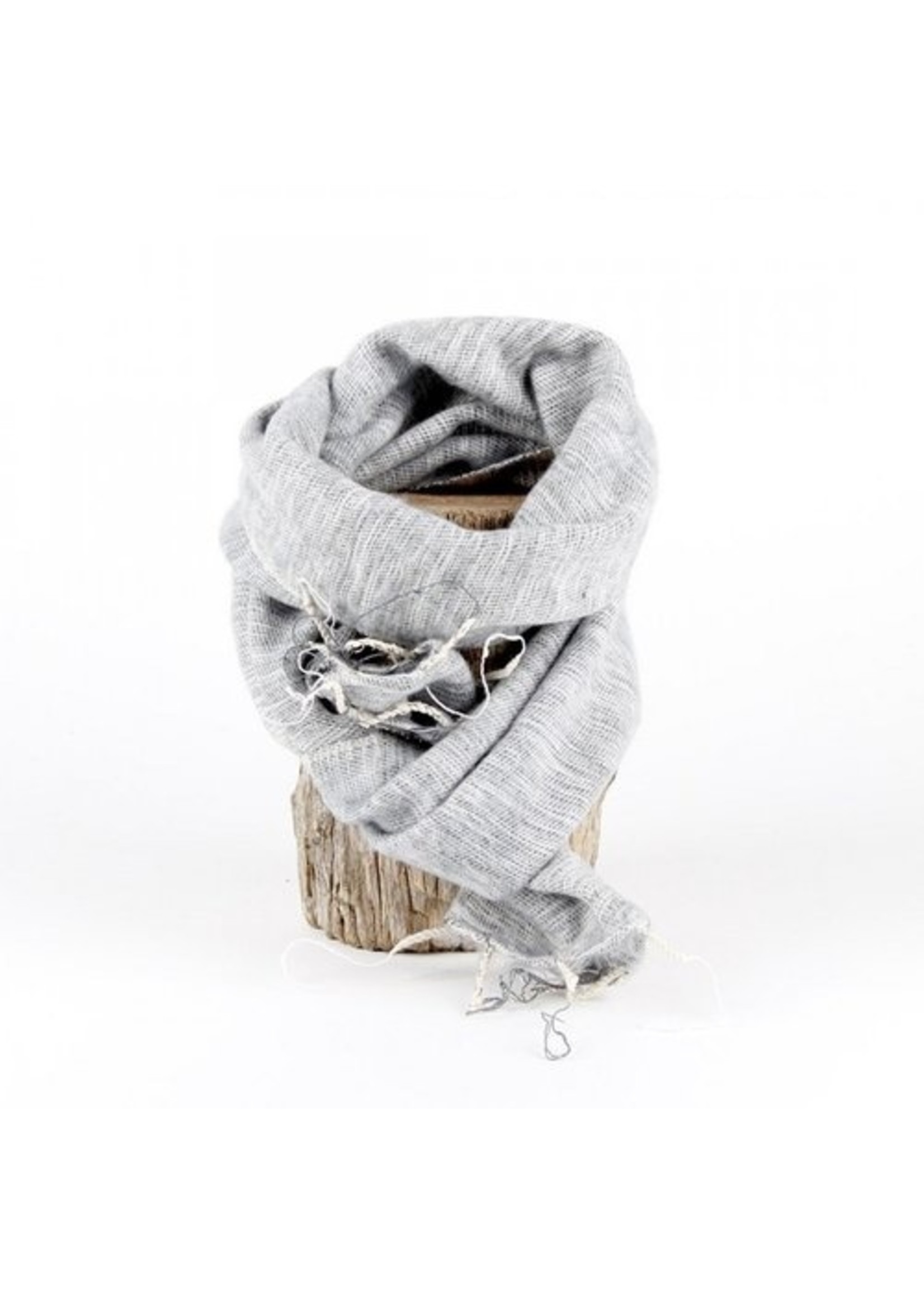 Sjaal met Verhaal Shawl 140x30 cm (wool-look) light grey