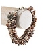 Fair Forward Bracelet mini beads grey-orangebrown-lila-white