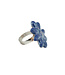 Kazuri Ring ceramic flower blue - 3 cm