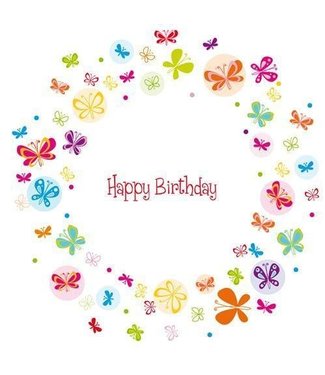 WTP Greeting Card - Happy Birthday (butter flies)