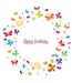 WTP Greeting Card - Happy Birthday (butter flies)