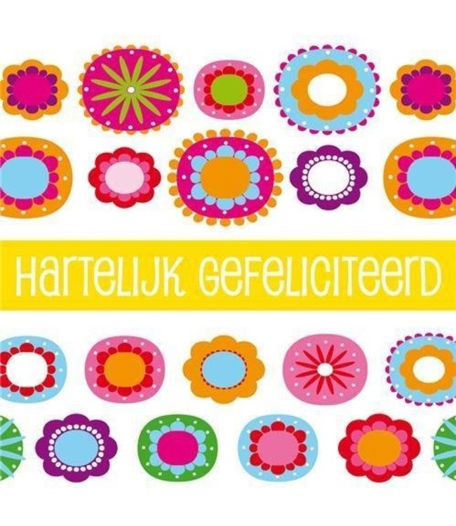 Greeting Card - Hartelijk Gefeliciteerd