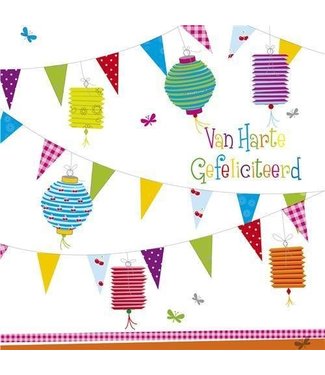 WTP Greeting Card - Van harte gefeliciteerd (flags)