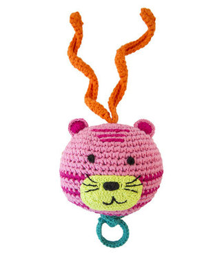 Global Affairs Crochet music ball tiger pink