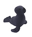 GlobalAffairs Knuffel zeehond donkerblauw 16cm