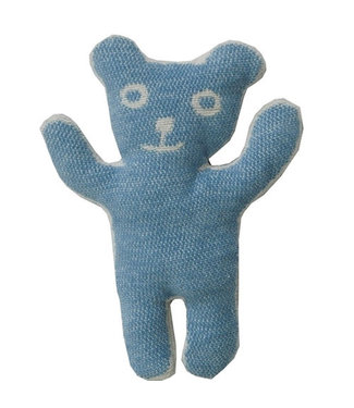 Klippan Cuddle bear Bruno in blue cotton