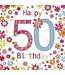 WTP Wenskaart 50 Happy Birthday