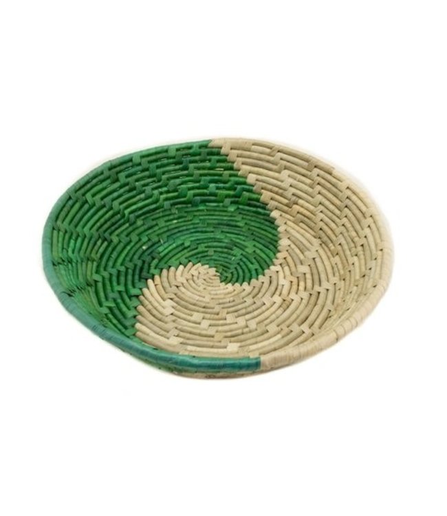 Palmleave bowl 26 cm green-natural