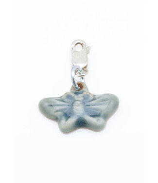 Fair Forward Silver Charm Ceramic Butterfly - fair trade